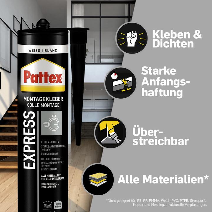 Actual product image Pattex Express mounting adhesive (440 g)