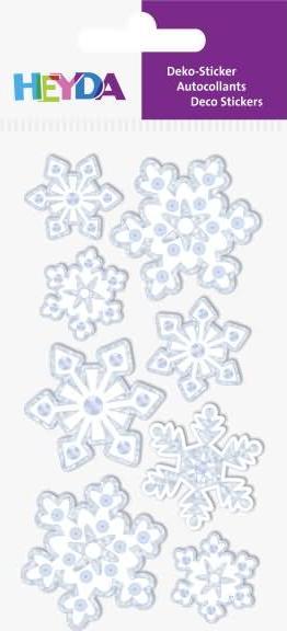 Actual product image Heyda Christmas sticker ice crystals