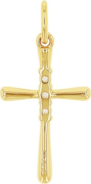 Actual product image Amor Cupid pendant for ladies, 925 Sterling silver, zirconia synth. | cross (Silver 925)