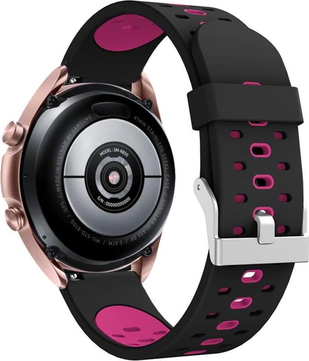 Produktbild Cover-Discount 20mm Silikon Ersatzarmband BI-color pink (20 mm, Silikon)