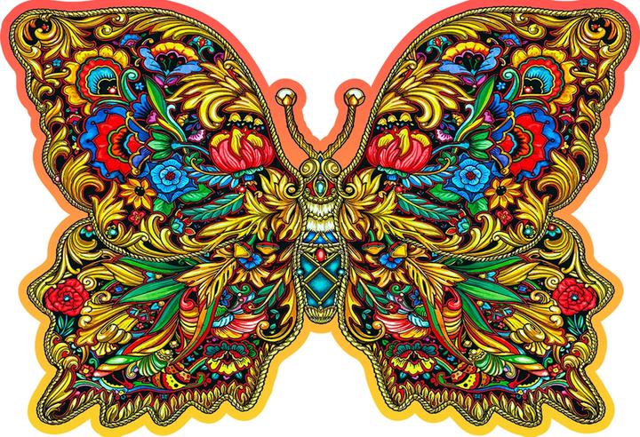 Actual product image WoodenCity Puzzle en bois L Royal Wings (250 pieces)