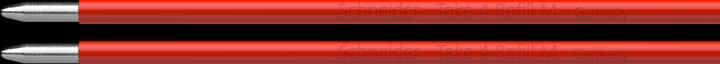 Immagine prodotto Schneider Ricambio in quadricromia per Take 4 rosso Larghezza linea: M (Unità di ricarica, Rosso)