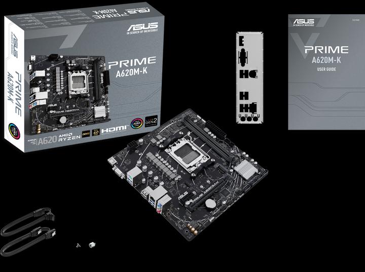 Actual product image ASUS PRIME A620M-K (AM5, AMD A620, mATX)