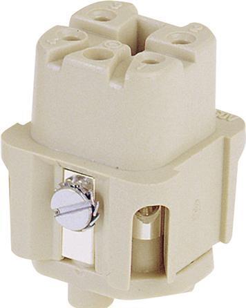 Actual product image Harting 09 12 005 2633 Pin indsats Han® Q 5 + PE Han-Quick Lock® 1 pcs.