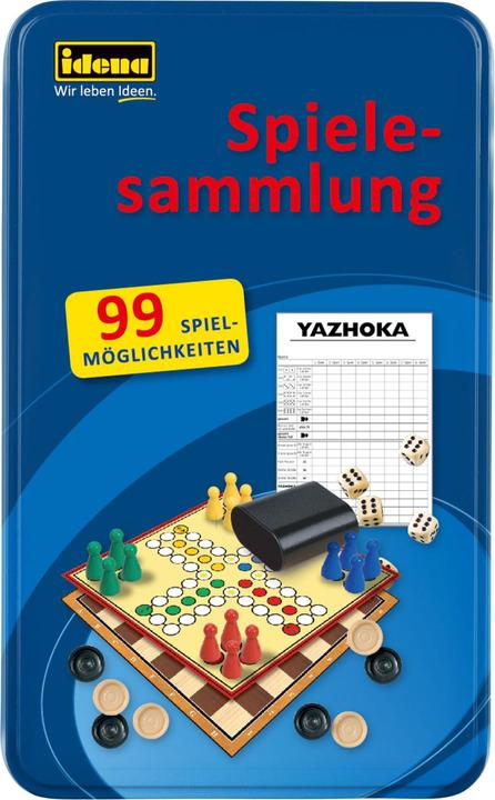 Productafbeelding Idena Spelcollectie 99 spellen Blikken doos (Duits)
