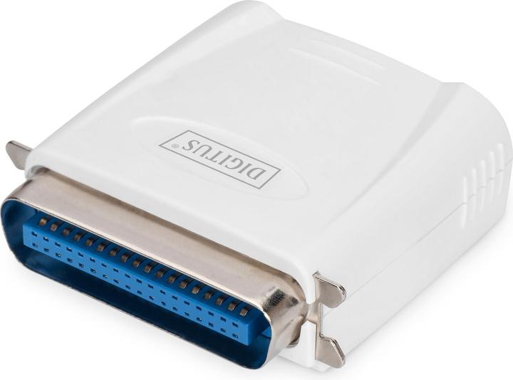 Actual product image Digitus Fast Ethernet print server 1xParallel 1xRJ-45 incl. power supply unit