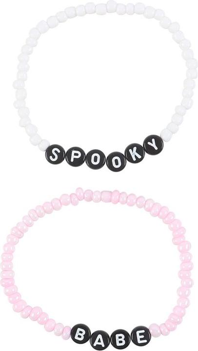 Something Different Perlenbesetzt Armband Spooky Babe 2erPack Kunststoff (100% synthetisches Material)