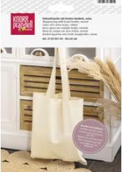 Immagine prodotto Knorr Prandell Borsa in cotone, 380 x 420 mm, bianca, per dipingere con colori per tessuti, realizzata in cotone