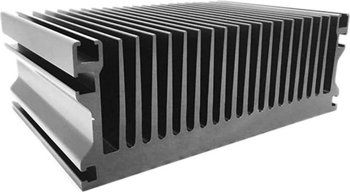 Actual product image Rs Pro ABL Components 100 heat sinks for universal rectangular aluminium 0.08°C/W, 200mm x 215mm x 77mm