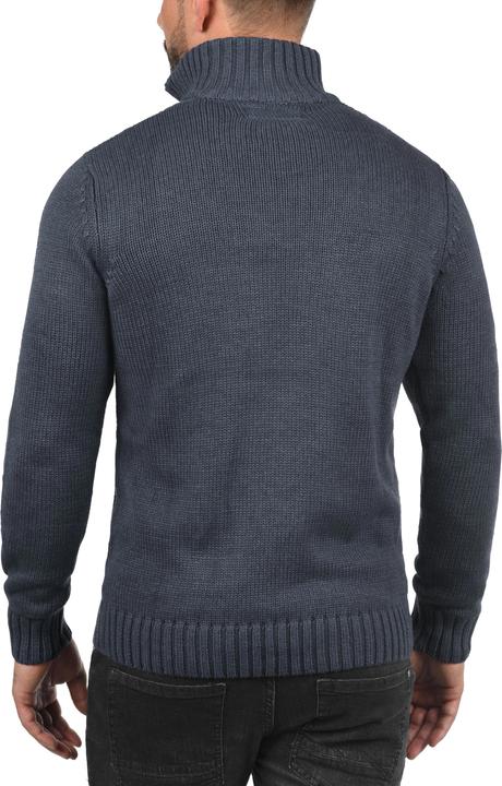 Image du produit Solid Poul Cardigan Gilet Veste En Grosse Maille Pour Homme Avec Col Droit (M)