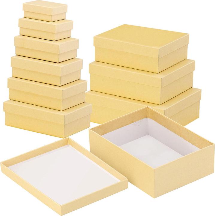 Produktbild Your Design 10er-Set neutrale Geschenk- und Aufbewahrungs-Boxen, 10 Grössen (Geschenkbox, 10 x)