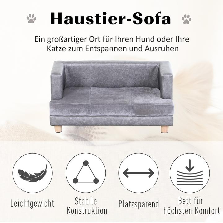 Actual product image PawHut Dog sofa in a modern design (Dog)