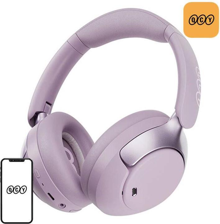 Produktbild QCY H3 pro ANC wireless headphones (purple) (ANC, Kabellos)