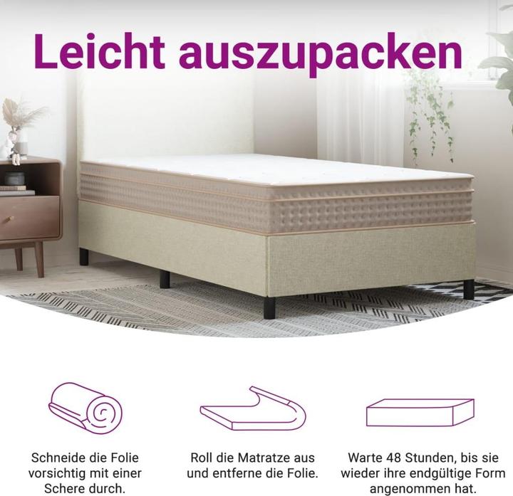 Immagine prodotto VidaXL Jerrilyn (100 x 200 cm, Nucleo della molla)