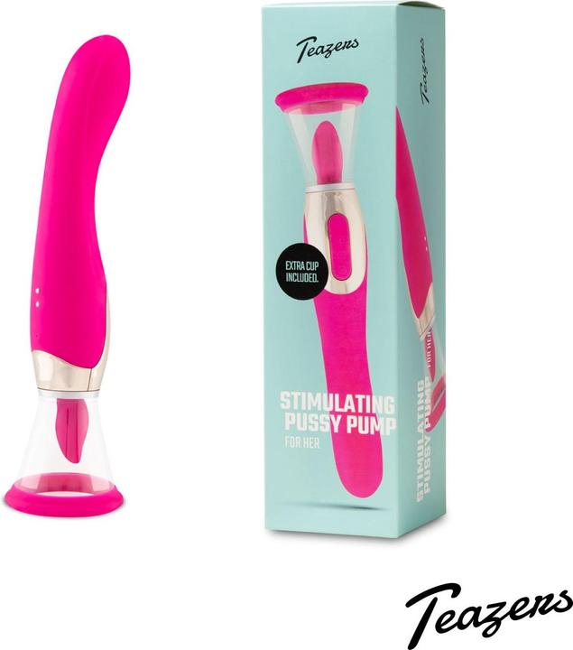 Actual product image Teazers Pleasure Pump mit GPunkt Vibrator Pink