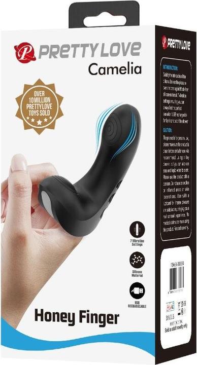 Produktbild Pretty Love - Camelia Fingervibrator 7 Vibrationen Schwarz