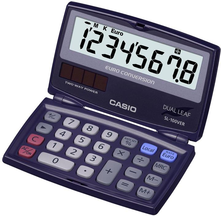 Produktbild Casio SL-100VER EURO Taschenrechner (Solarzellen, Batterien)