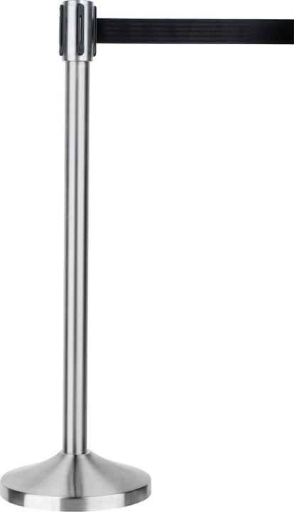 Produktbild Alco Absperrpfosten silber Band sw