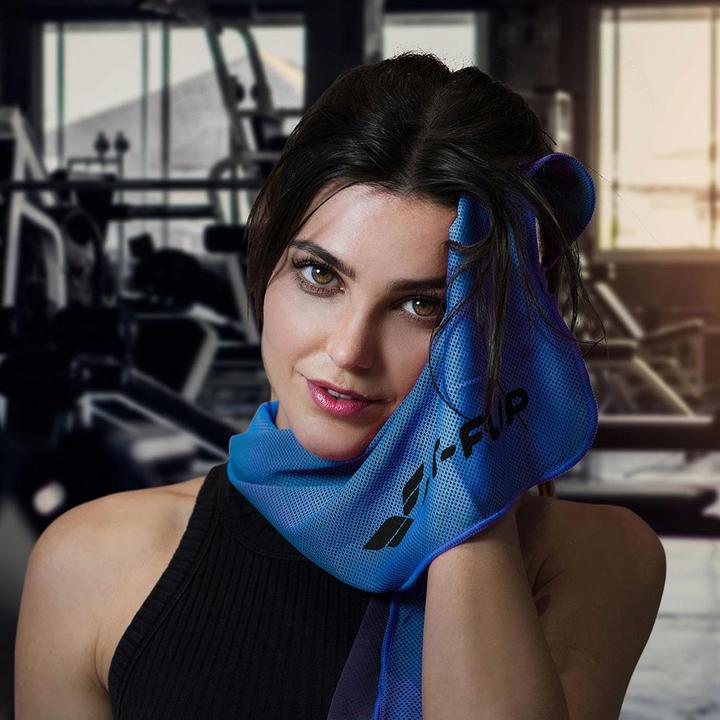 Produktbild Fit-Flip Airflip Towel Kühlhandtuch Mikrofaser mit Tasche 100x30cm (100 x 30 cm)