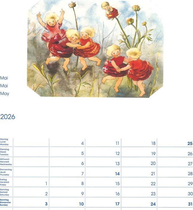 Produktbild Cosa Bildkalender Mili Weber (23 x 27 cm, Harter Einband, Deutsch, Französisch, Italienisch, Englisch)