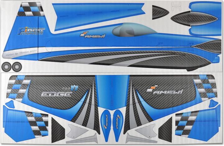 Actual product image Amewi Edge 540V3 blue 840mm electric motor slowflyer kit (Park flyer)