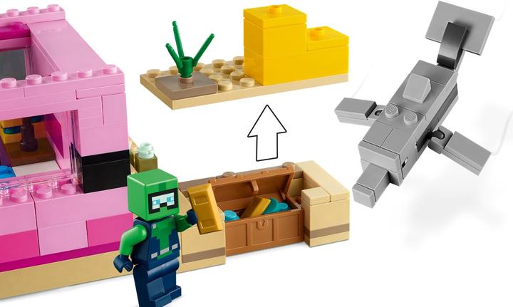 Actual product image LEGO The Axolotl House (21247, LEGO Minecraft)