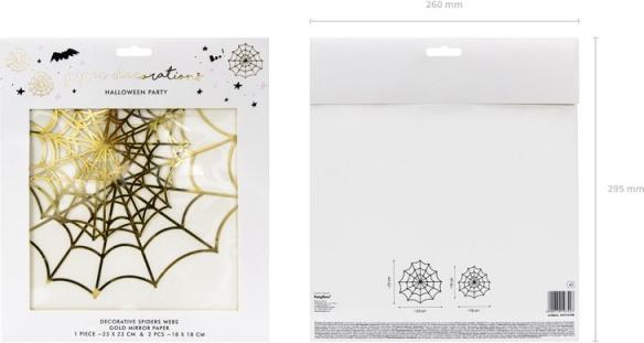 Immagine prodotto Partydeco Decorazione di carta a forma di ragnatela per Halloween