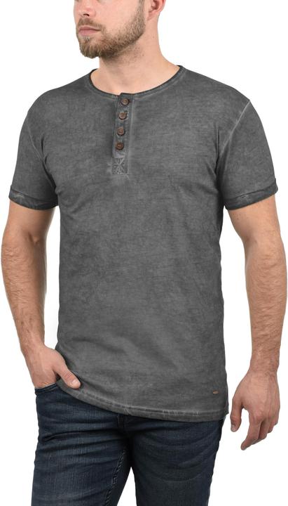 Immagine prodotto Solid Tihn T-Shirt A Maniche Corte Maglietta Da Uomo Con Collo Grandad In Cotone 100% (3XL)