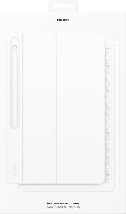 Actual product image Samsung Etui Book Cover Keyboard AI Key do Galaxy Tab S10 FE+ biały (Eng. Int.)