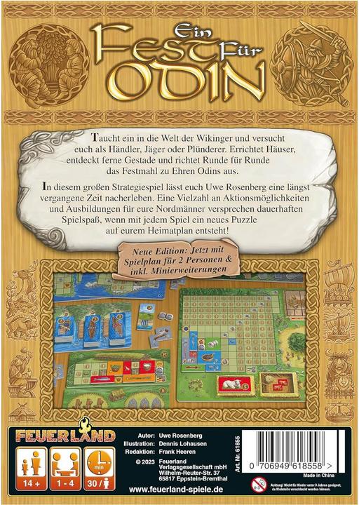 Actual product image Feuerland A feast for Odin (German)