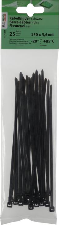 Immagine prodotto Do it + Garden Fascetta 150 x 3,6 mm, 25 pz. (Fascette in plastica, 20 mm, 25 pz.)
