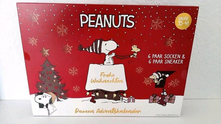 Produktbild Champ Adventskalender mit Peanuts Damen-/Kinder-Socken