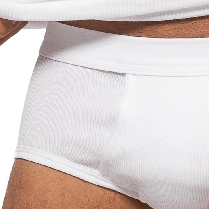 Actual product image Ammann Pack of 4 Organic Cotton Double Rib Briefs / Underpants (XXL, pack of 4)