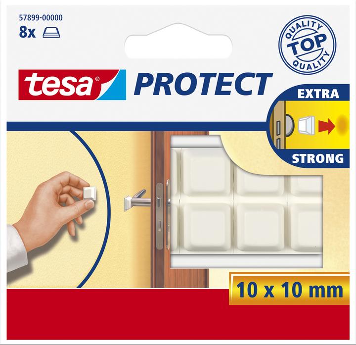 Produktbild tesa PROTECT Türschutzpuffer (Anschlagdämpfer, 8 Stück)