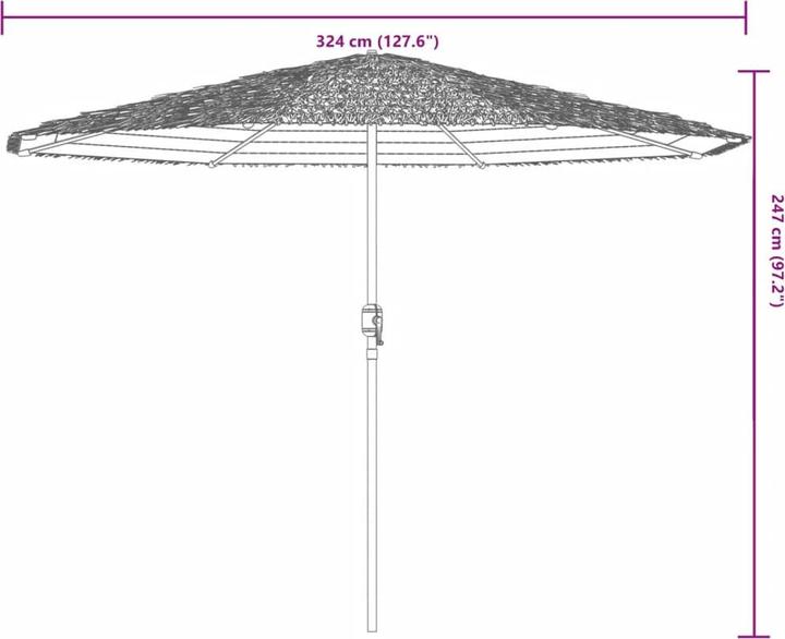 Produktbild VidaXL Sonnenschirm mit mast (3.24 m)