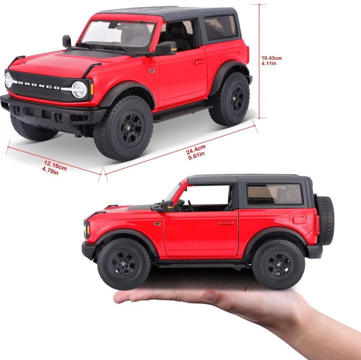 Produktbild Maisto Ford Bronco Wildtrak 2021 1/18 red