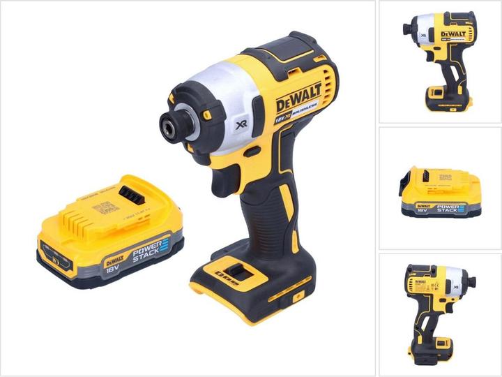 Productafbeelding DeWalt DCF 887 N Accu-slagmoersleutel 18 V 205 Nm 1/4" Borstelloos + 1x accu 1,7 Ah - zonder oplader (Oplaadbare batterij)