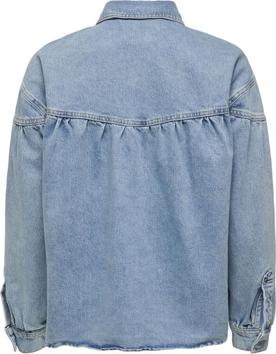 Produktbild Only Fly-Away Kragen Ärmelbündchen mit Knopf Jacke Jeansjacke (XS)