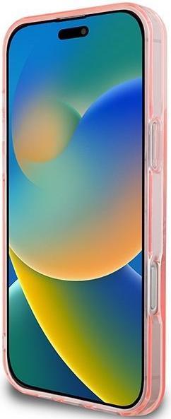 Productafbeelding Guess GUHMP16XHFWFCP iPhone 16 Pro Max 6,9" różowy/roze hardcase IML Bloemenkrans MagSafe (Apple iPhone 16 Pro Max)