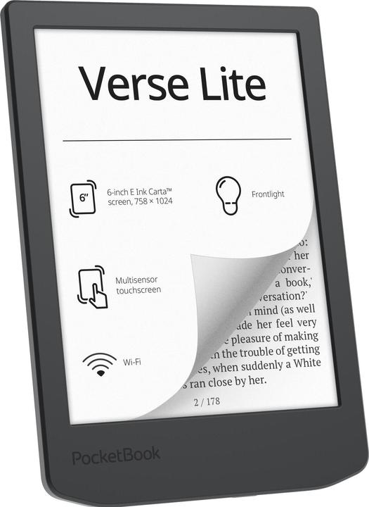 Image du produit PocketBook Verse Lite (6", 8 Go, Midnight Grey)