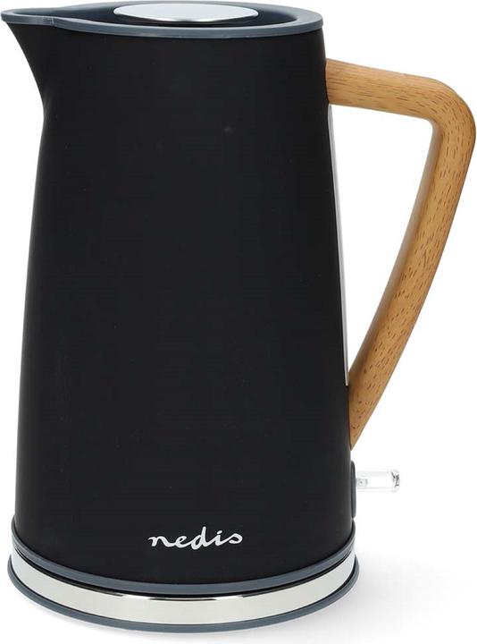 Actual product image Nedis Kettle | 1.7 l | Soft-Touch | Black | Rotates 360 degrees | Concealed heating element | S (1.70 l)