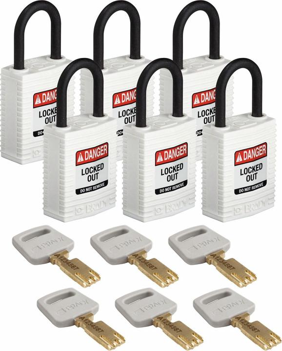 Immagine prodotto Brady Lucchetti di sicurezza SafeKey Compact in nylon