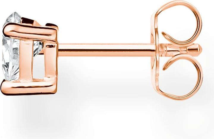 Produktbild Thomas Sabo Einzel Ohrstecker Herz Roségold (750 Roségold Vergoldung, 925 Sterlingsilber)