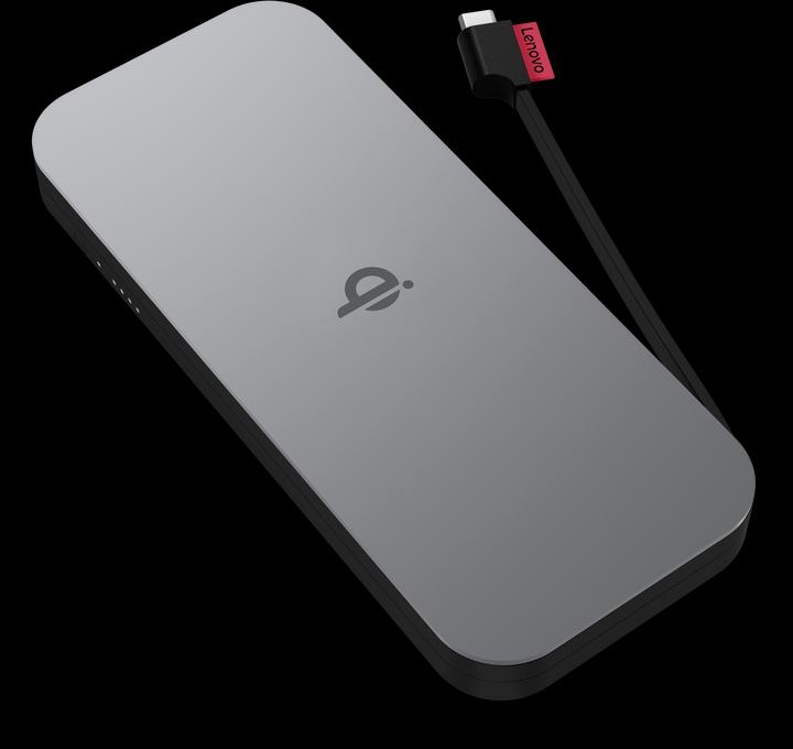 Actual product image Lenovo Go USB-C Mobile Power Bank + Qi Wireless (10000 mAh, 27 W, 38.50 Wh)