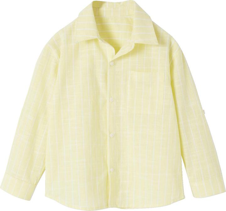 Immagine prodotto Vertbaudet Camicia da ragazzo a righe, look lino (86)