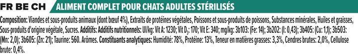 Image du produit Purina ONE Sterilised NUTRISAVOUR (Adulte, 10 pcs, 850 g)