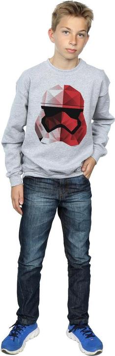 Produktbild Star Wars The Last Jedi Stormtrooper Red Cubist Helmet Sweatshirt Jungen (128)