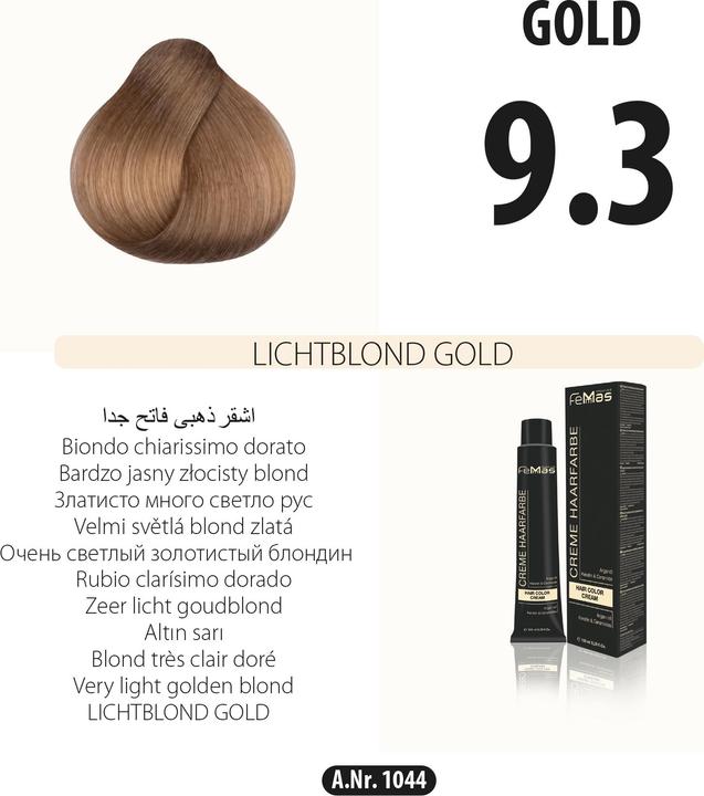 Actual product image FemMas (5.3) Haarfarbe Hellbraun Gold 100ml (Light brown gold)