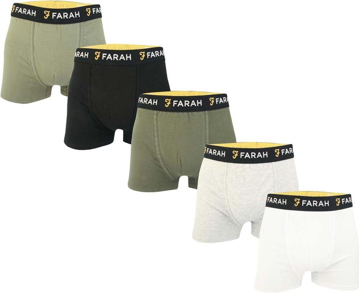 Immagine prodotto Farah Renzo Boxer Uomo Misura Confezione 5 (XL, Confezione da 5 pezzi)