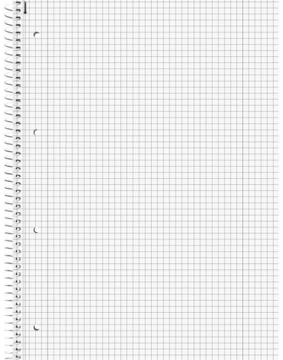 Valeurs nutritives et ingrédients Bloc-notes collège Cloches (A4, Quadrillé, Couverture rigide)